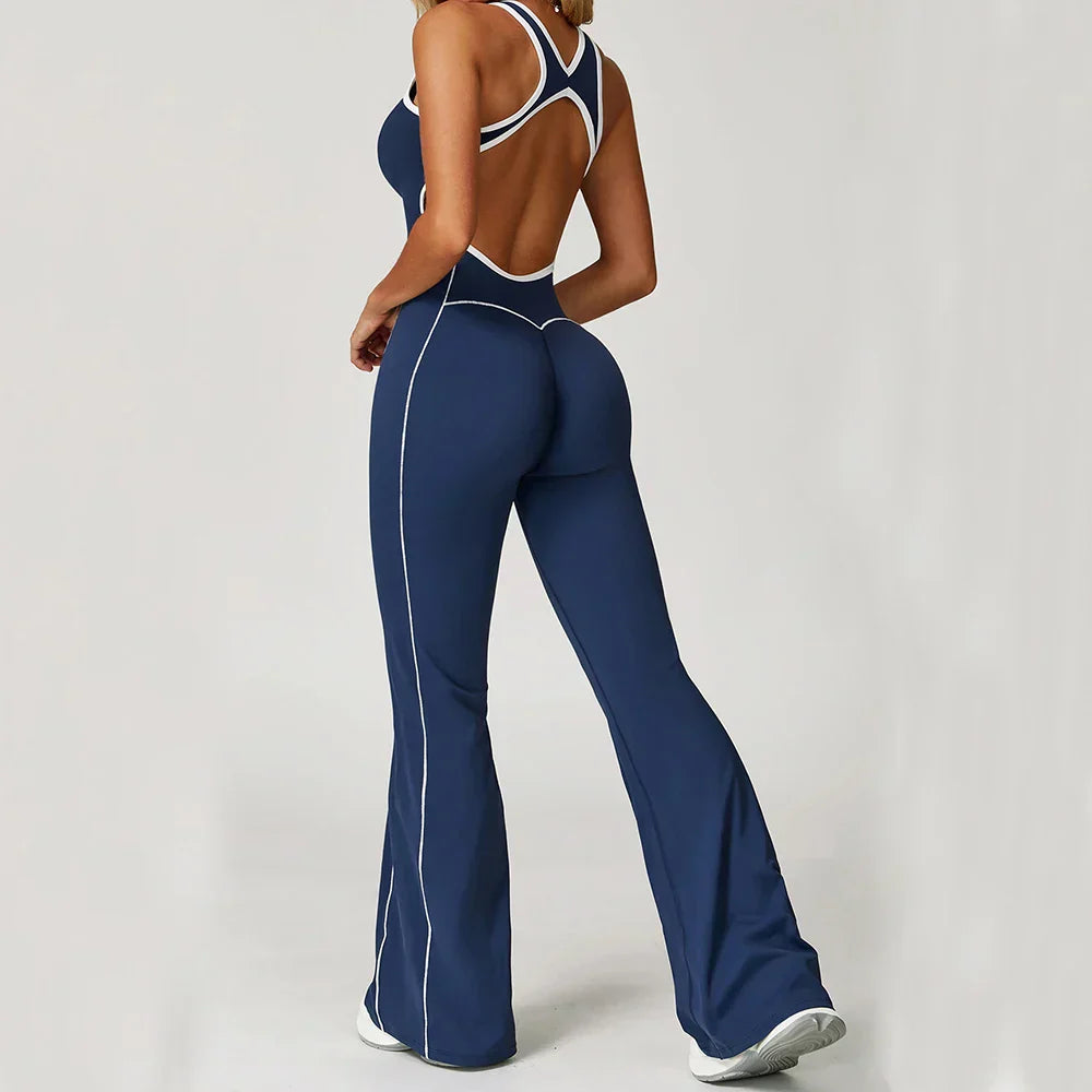Gym Jumpsuit Women's Rompers Fitness Suit Short Sets Sports Overalls for Woman Tracksuit Yoga Clothing Zipper Workout Sportswear