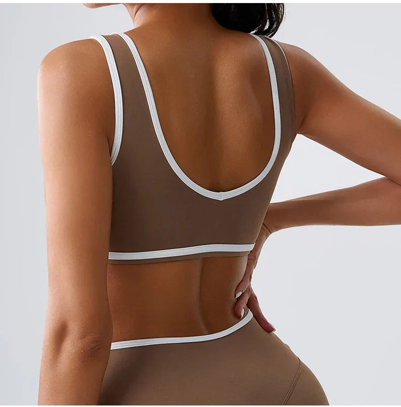 Patchwork Tank Top Women Underwear Gym Women Sports Bra Push Up Crop Tops Fitness Bras Breathable Running Athletic Sportswear