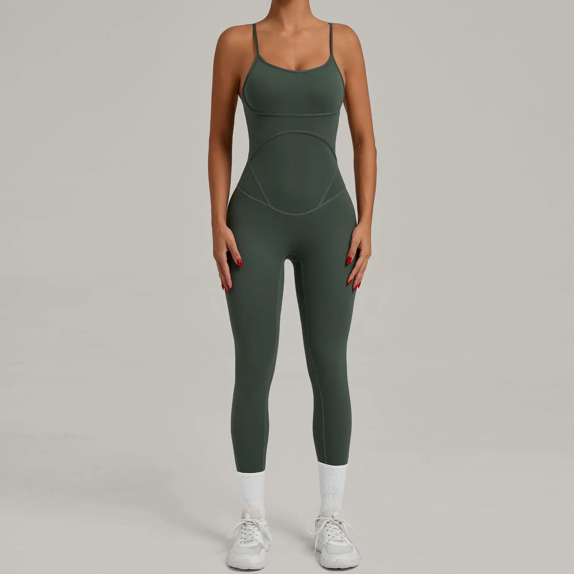 Fitness Jumpsuit Women Tracksuit Sports Playsuit Running One Piece Yoga Suit Scrunch Backless Set Rompers Gym Clothes
