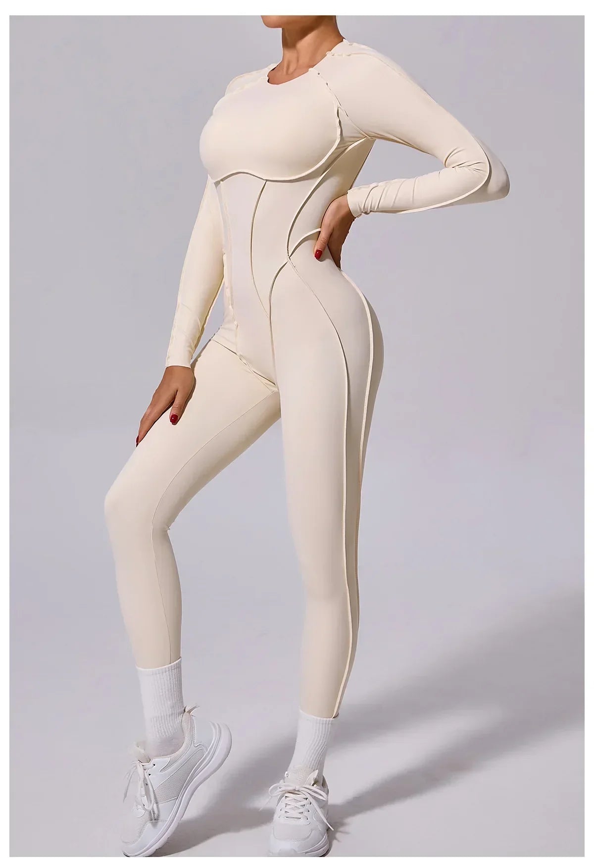 Workout Jumpsuit Sports Overalls Women Tracksuit Gym Clothing Running Long Sleeved Fitness Suits Gym Clothes Sportswear Yoga Set