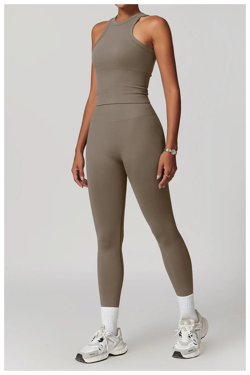 2 Pieces Women's Clothes Seamless Yoga Set Workout Tracksuit Sportswear Gym Clothing High Waist Leggings Fitness Sports Suits