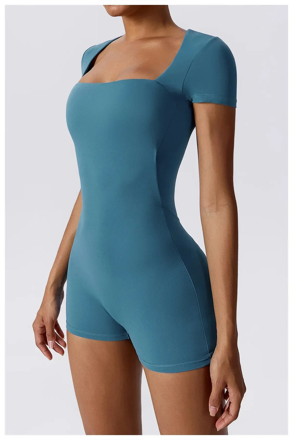 Yoga Set Women Jumpsuits Short One Piece Sports Suit Short Sleeve Gym Clothes Push Up Training Fitness Yoga Bodysuit Sportswear