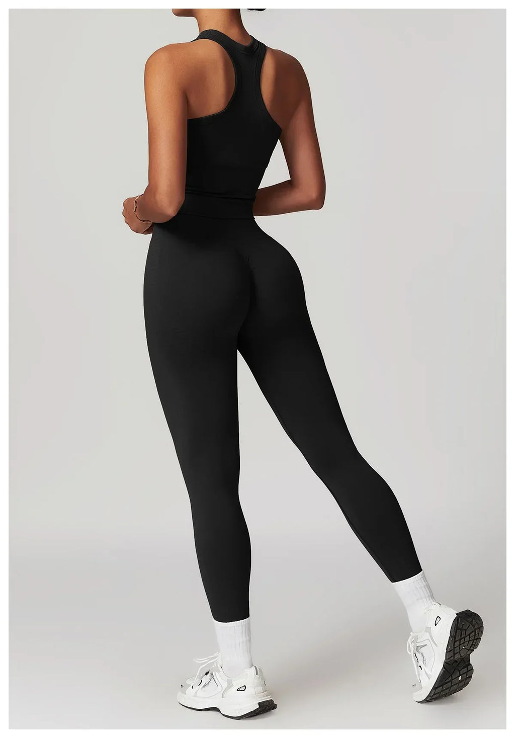 2 Pieces Women's Clothes Seamless Yoga Set Workout Tracksuit Sportswear Gym Clothing High Waist Leggings Fitness Sports Suits