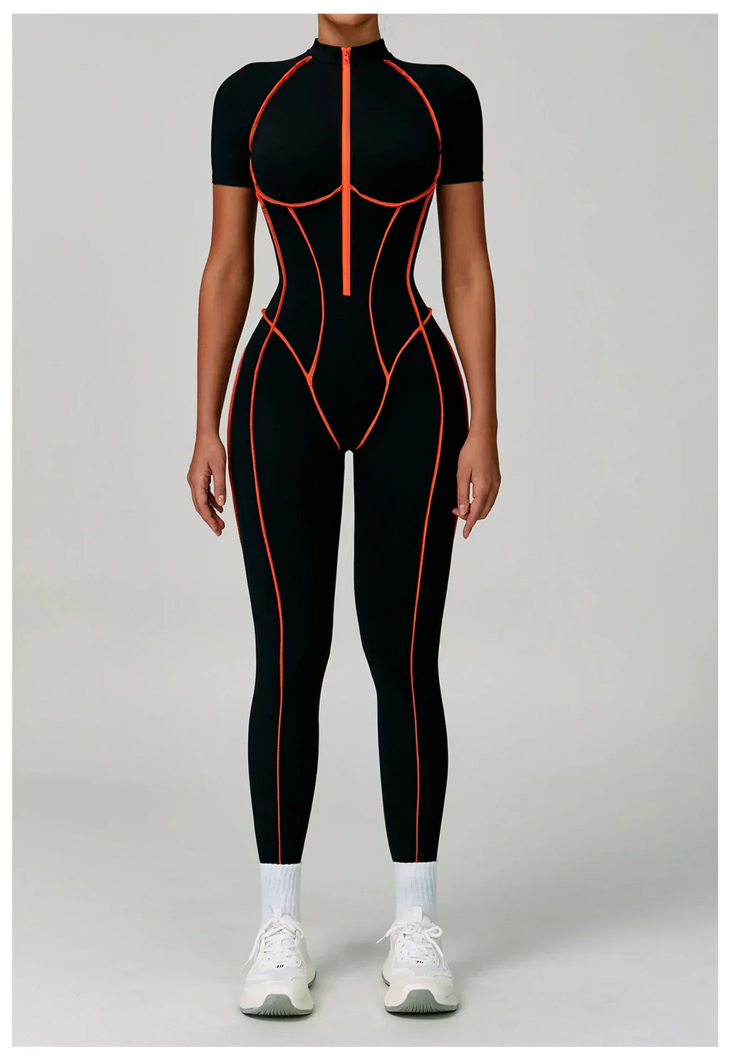 Gym Set Women Training Yoga Suit Sportswear Women Short Sleeves Sports Jumpsuit Fitness Rompers Zipper Push Up Workout Bodysuits