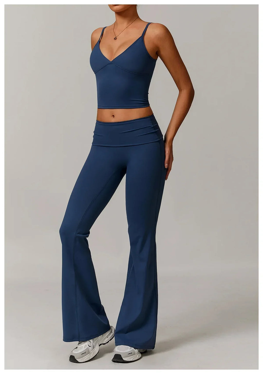 Flare Leggings Yoga Pants Women High Waist Wide Leg Yoga Pants Gym Sports Slim Flared Tights Pants Control Tummy Dance Trousers