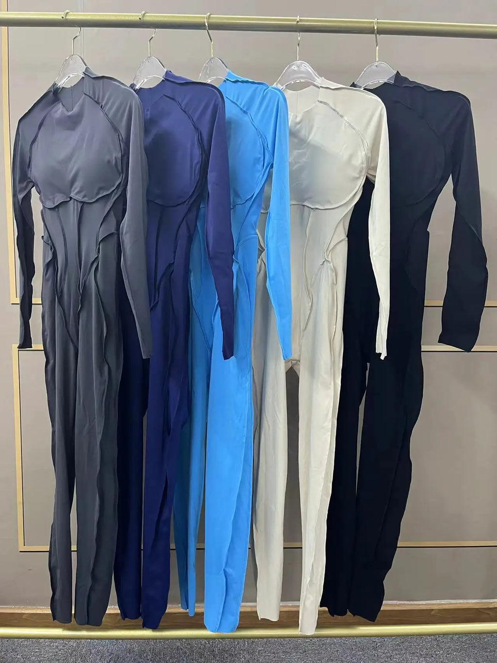 Workout Jumpsuit Sports Overalls Women Tracksuit Gym Clothing Running Long Sleeved Fitness Suits Gym Clothes Sportswear Yoga Set