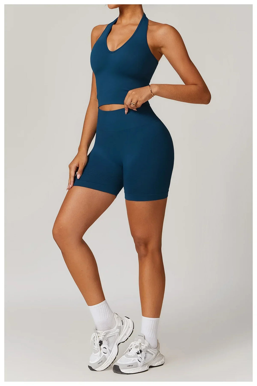 2 Pieces Women's Clothes Seamless Yoga Set Workout Tracksuit Sportswear Gym Clothing High Waist Leggings Fitness Sports Suits
