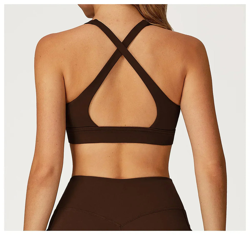 Fitness Bra Women Workout Tops Gym Underwear Fitness Sports Bra Sexy Athletic Sport Bra Women Backless Push Up Gym Yoga Crop Top