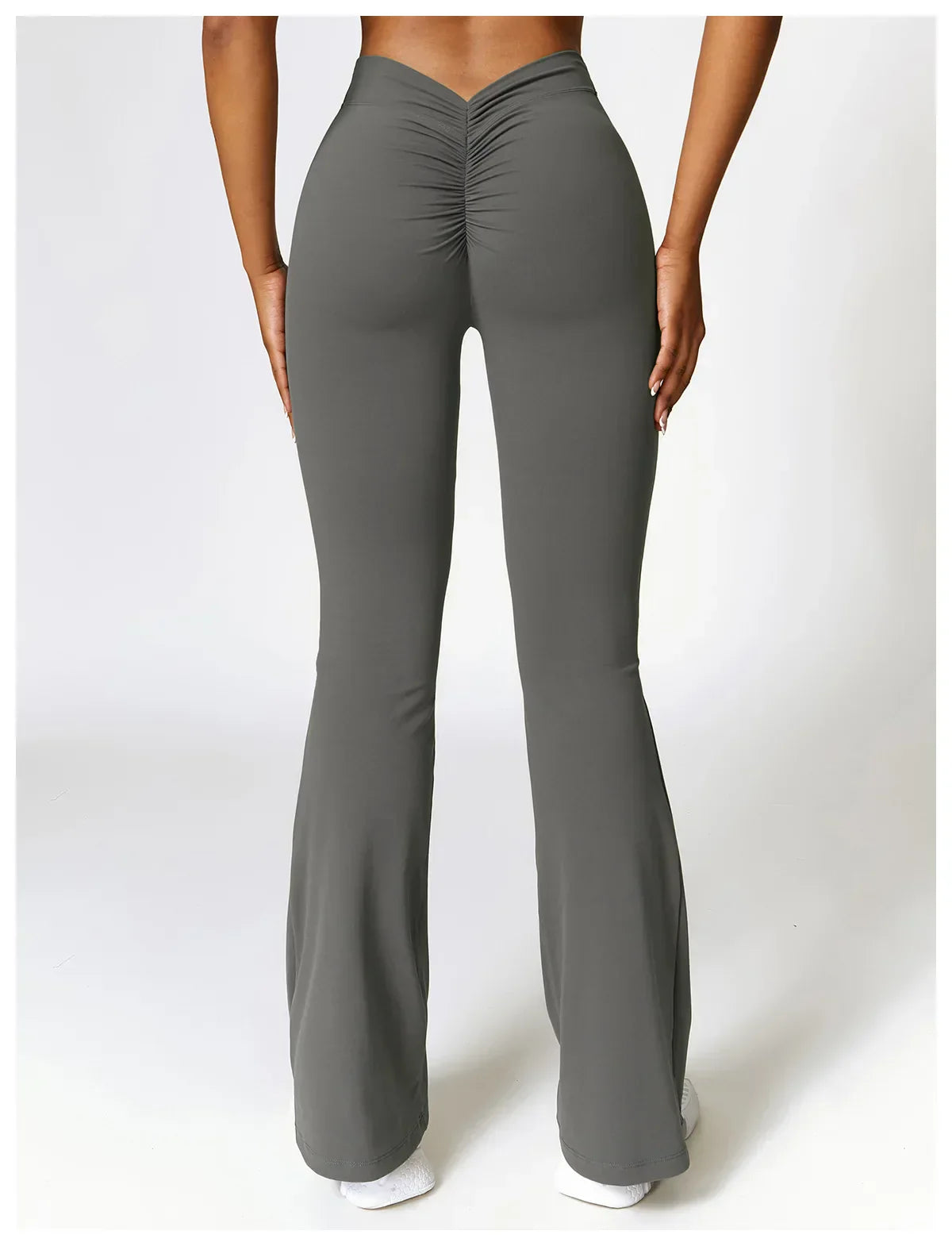 V-shaped Hip Yoga Pants Flare Leggings Women High Waist Wide Leg Pants Women Gym Fitness Sports Flared Pant Dance Trousers