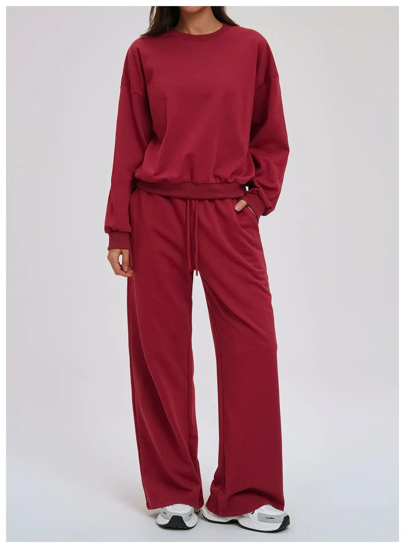 2-piece Yoga Set Women's Hoodie Set Winter Loose Long Sleeved Sports Set Outdoor Fitness Set Cycling Shorts Casual Set