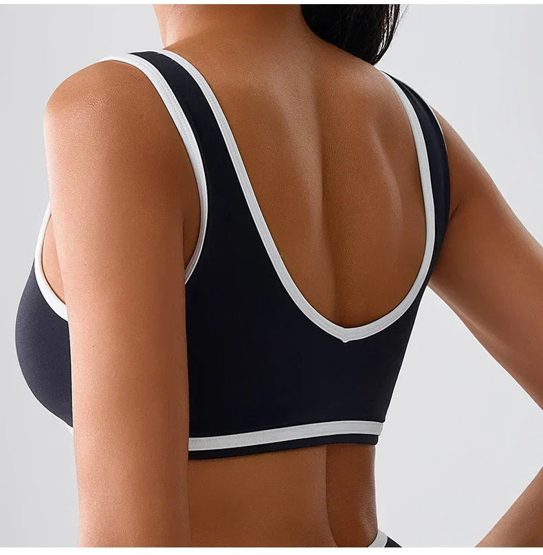 Patchwork Tank Top Women Underwear Gym Women Sports Bra Push Up Crop Tops Fitness Bras Breathable Running Athletic Sportswear