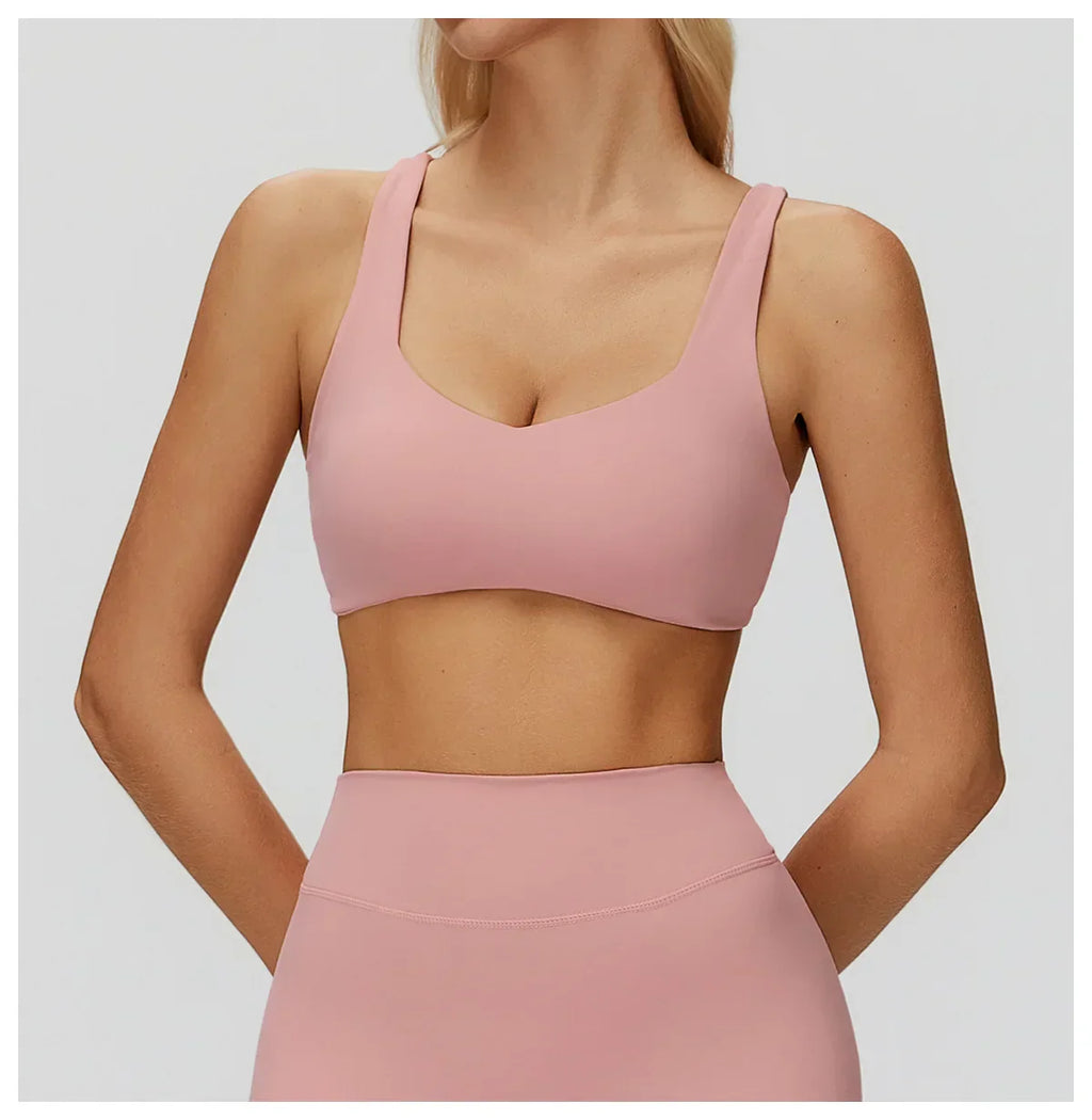 Yoga bra women's sexy backless sports bra gym exercise bra