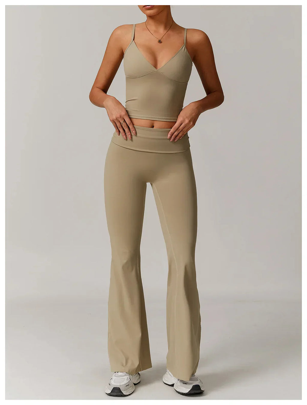 Flare Leggings Yoga Pants Women High Waist Wide Leg Yoga Pants Gym Sports Slim Flared Tights Pants Control Tummy Dance Trousers