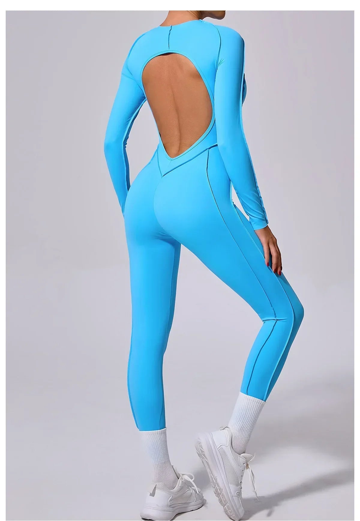 Workout Jumpsuit Sports Overalls Women Tracksuit Gym Clothing Running Long Sleeved Fitness Suits Gym Clothes Sportswear Yoga Set