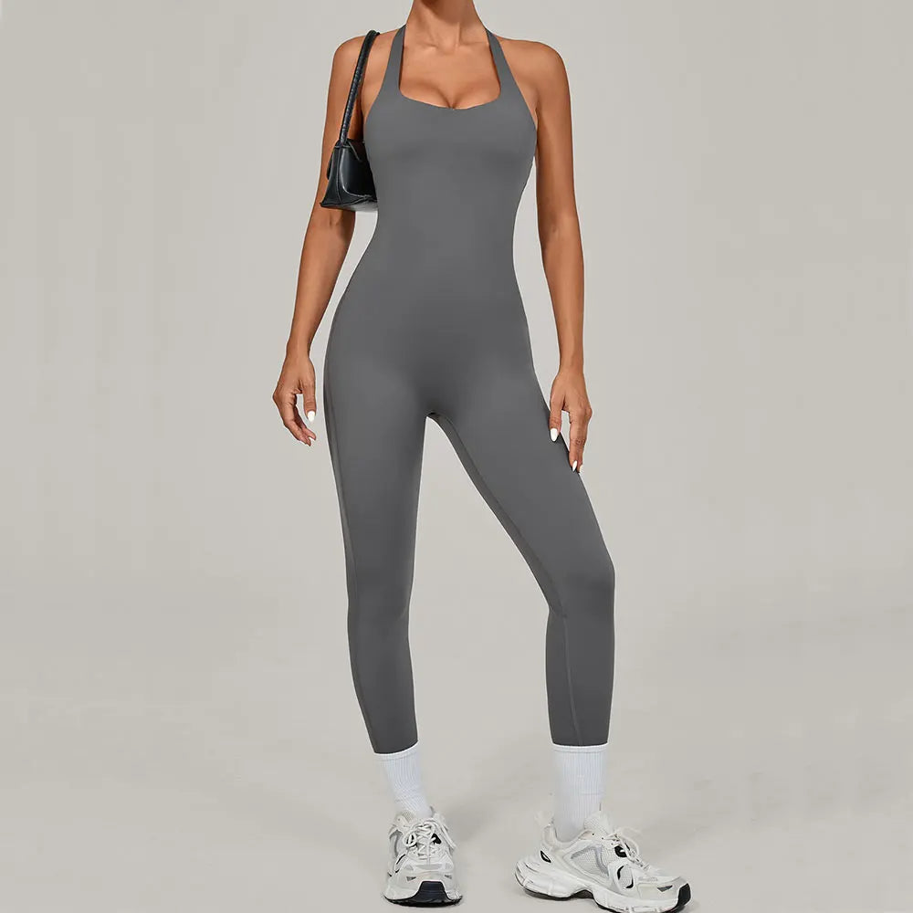 Yoga Jumpsuit Fitness Tracksuit Sports Overalls Gym Clothing Set Yoga Wear Workout Clothes for Women Outfit push-up Activewear