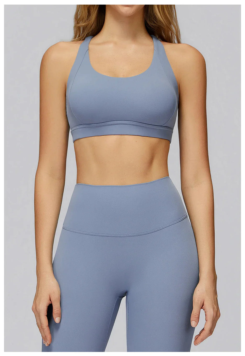 Women Tops Back Cross Strap Tank Top Push Up Underwear Running Sports Bra Breathable Soft Fitness Beauty Solid Color Yoga Bra