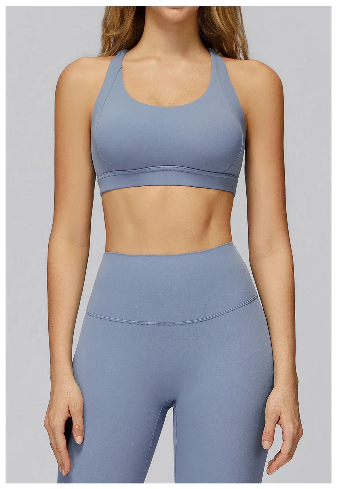 Women Tops Back Cross Strap Tank Top Push Up Underwear Running Sports Bra Breathable Soft Fitness Beauty Solid Color Yoga Bra