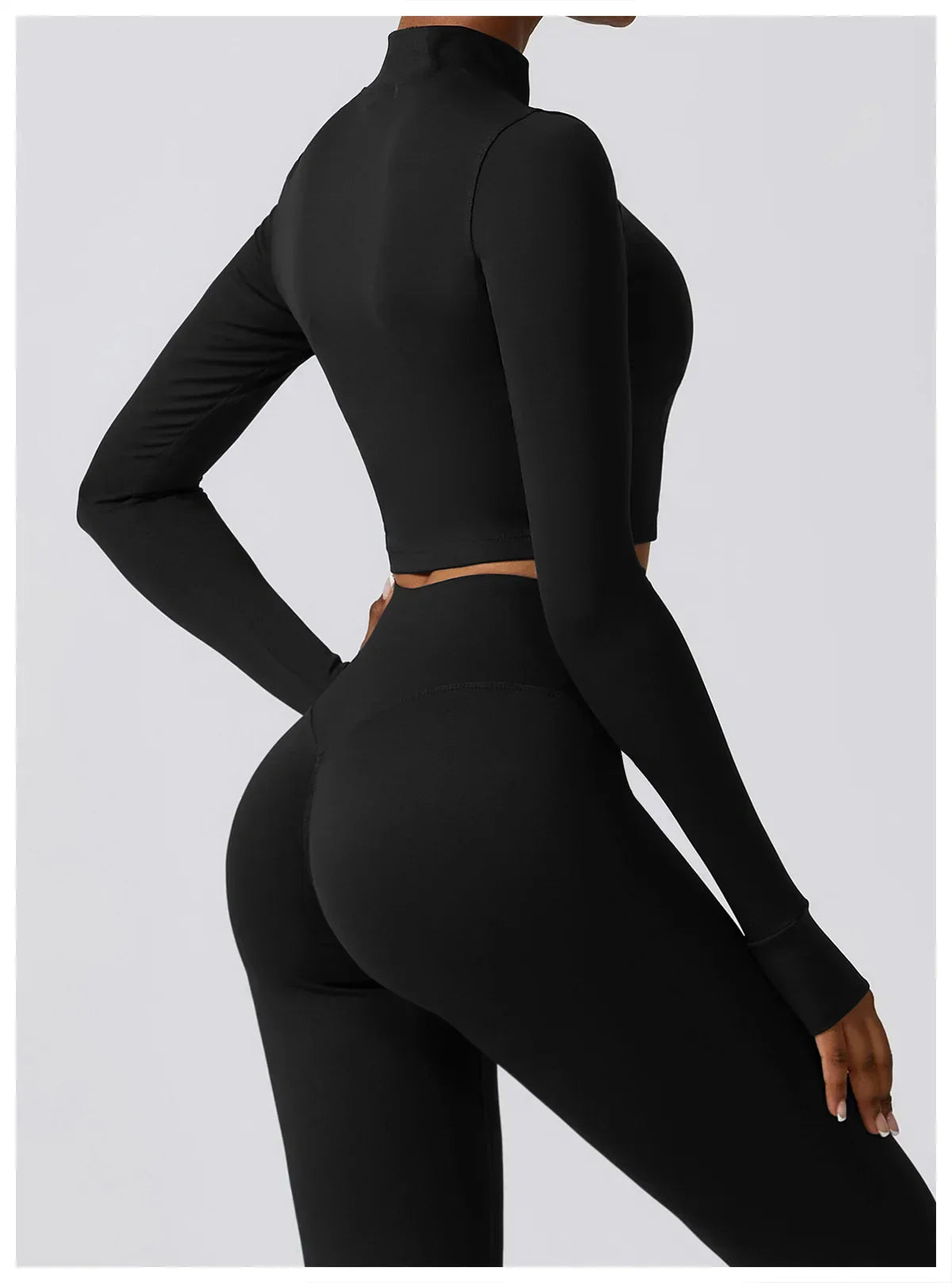 Women's Sportswear Yoga Set Workout Clothes Athletic Wear Sports Gym Legging 2/3PCS Fitness Bra Crop Top Long Sleeve Yoga Suit