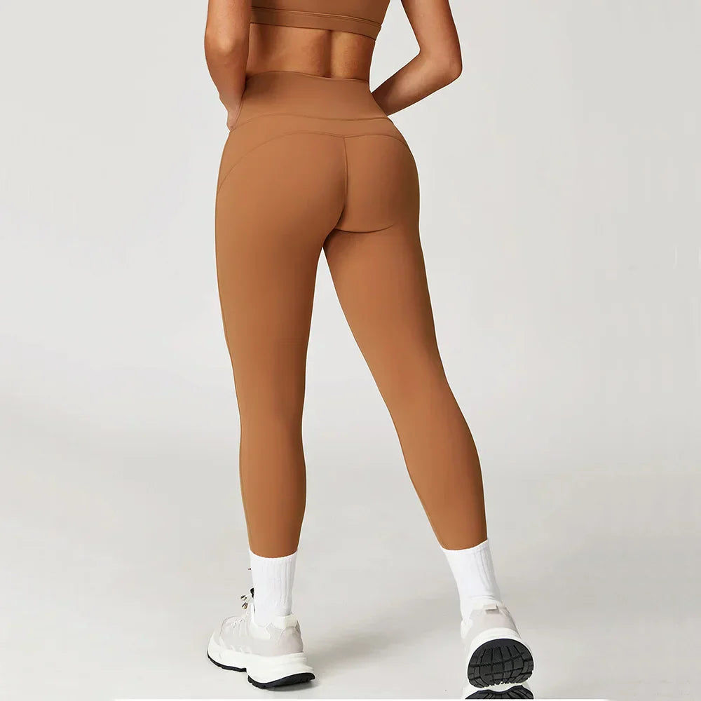 Women Yoga Leggings Fitness Leggings Running Cycling Pants Breathable Sports Leggings High Waist Tights Workout Gym Clothing