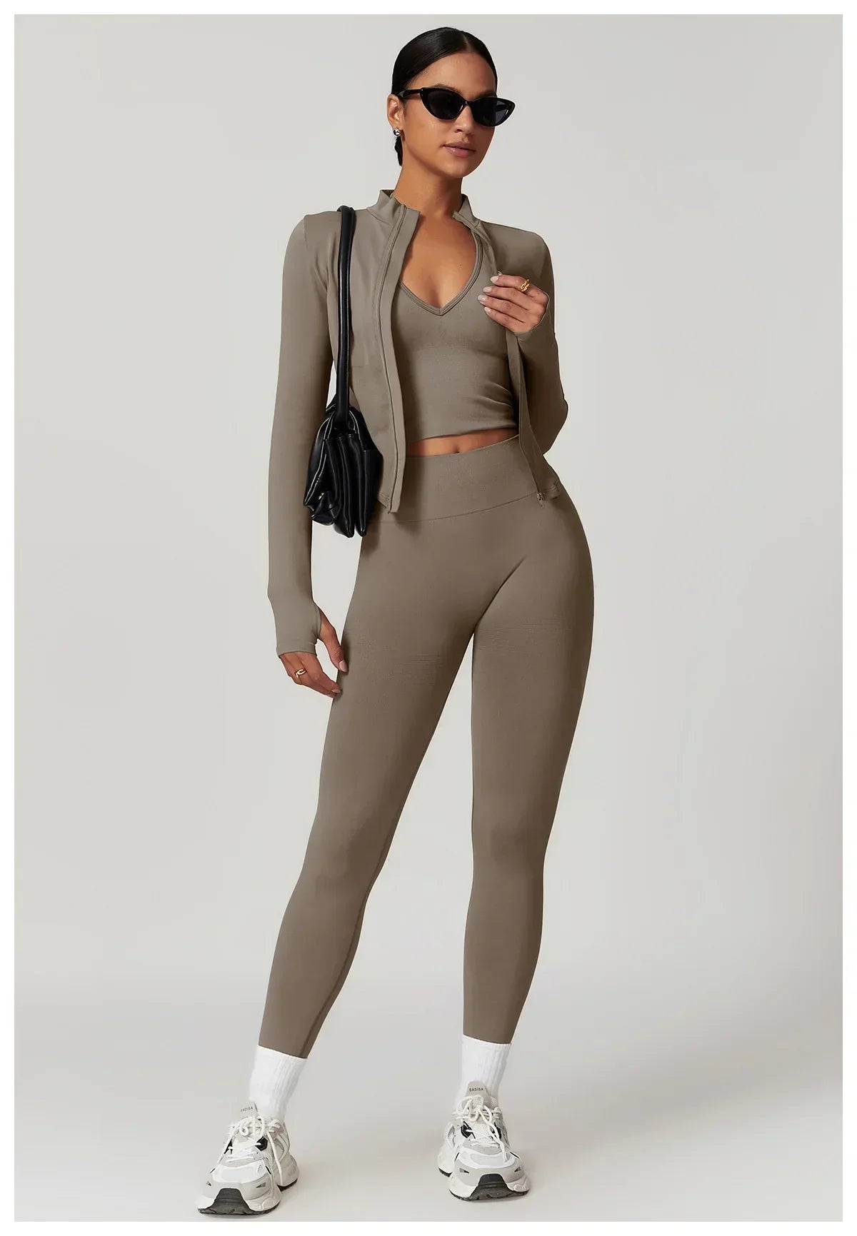 2 Pieces Women's Clothes Seamless Yoga Set Workout Tracksuit Sportswear Gym Clothing High Waist Leggings Fitness Sports Suits