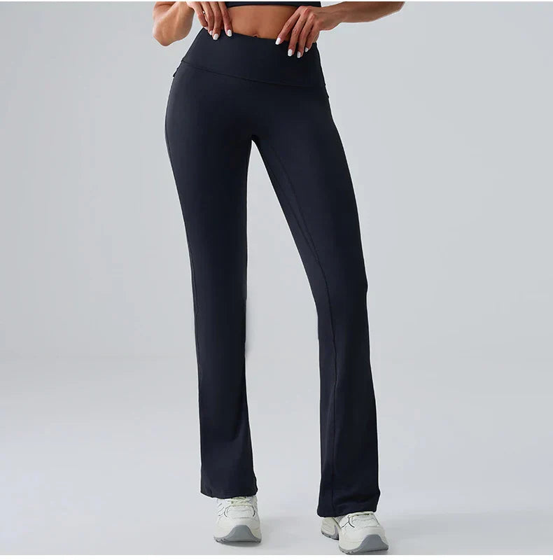 Yoga Pants Sport Leggings Women Flared Yoga Pants High Waist Wide Leg Pants Push Up Woman Tight Fitness Workout Gym Bell-bottoms