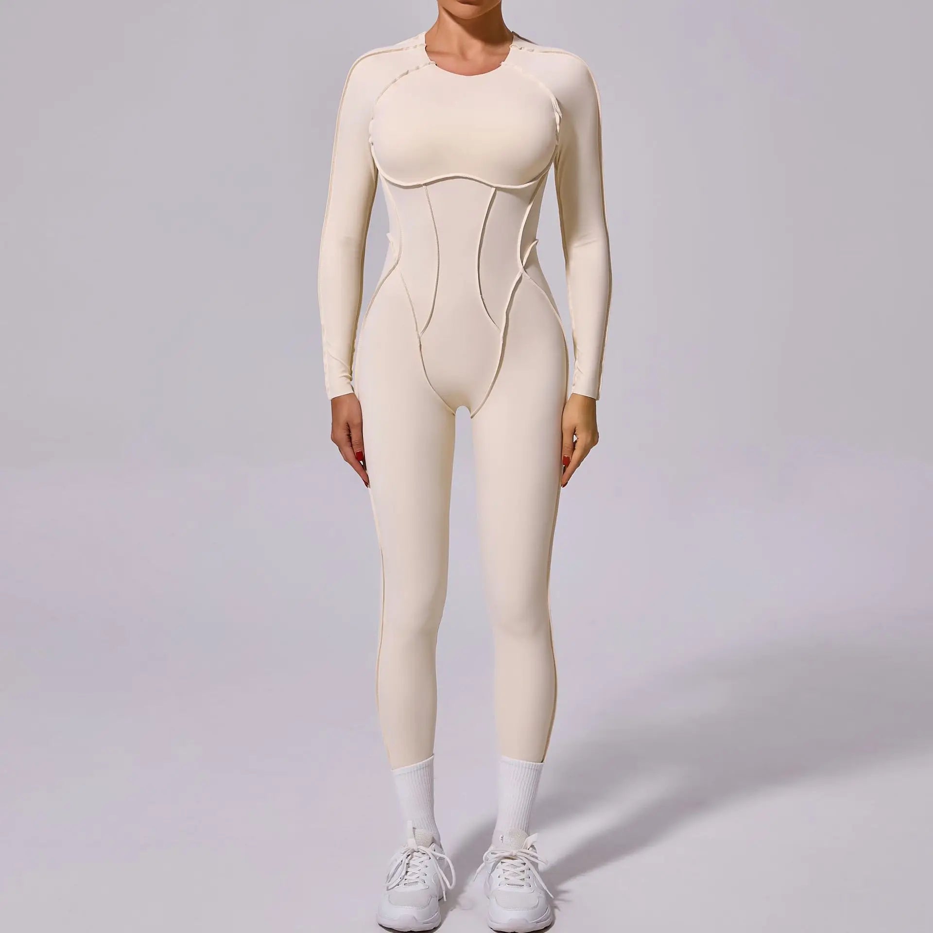 Workout Jumpsuit Sports Overalls Women Tracksuit Gym Clothing Running Long Sleeved Fitness Suits Gym Clothes Sportswear Yoga Set