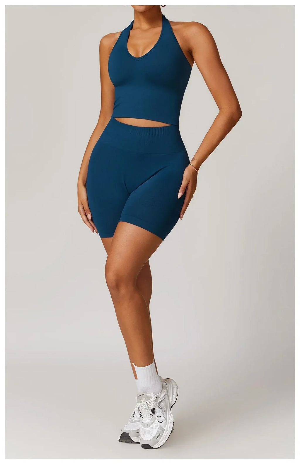 2 Pieces Women's Clothes Seamless Yoga Set Workout Tracksuit Sportswear Gym Clothing High Waist Leggings Fitness Sports Suits