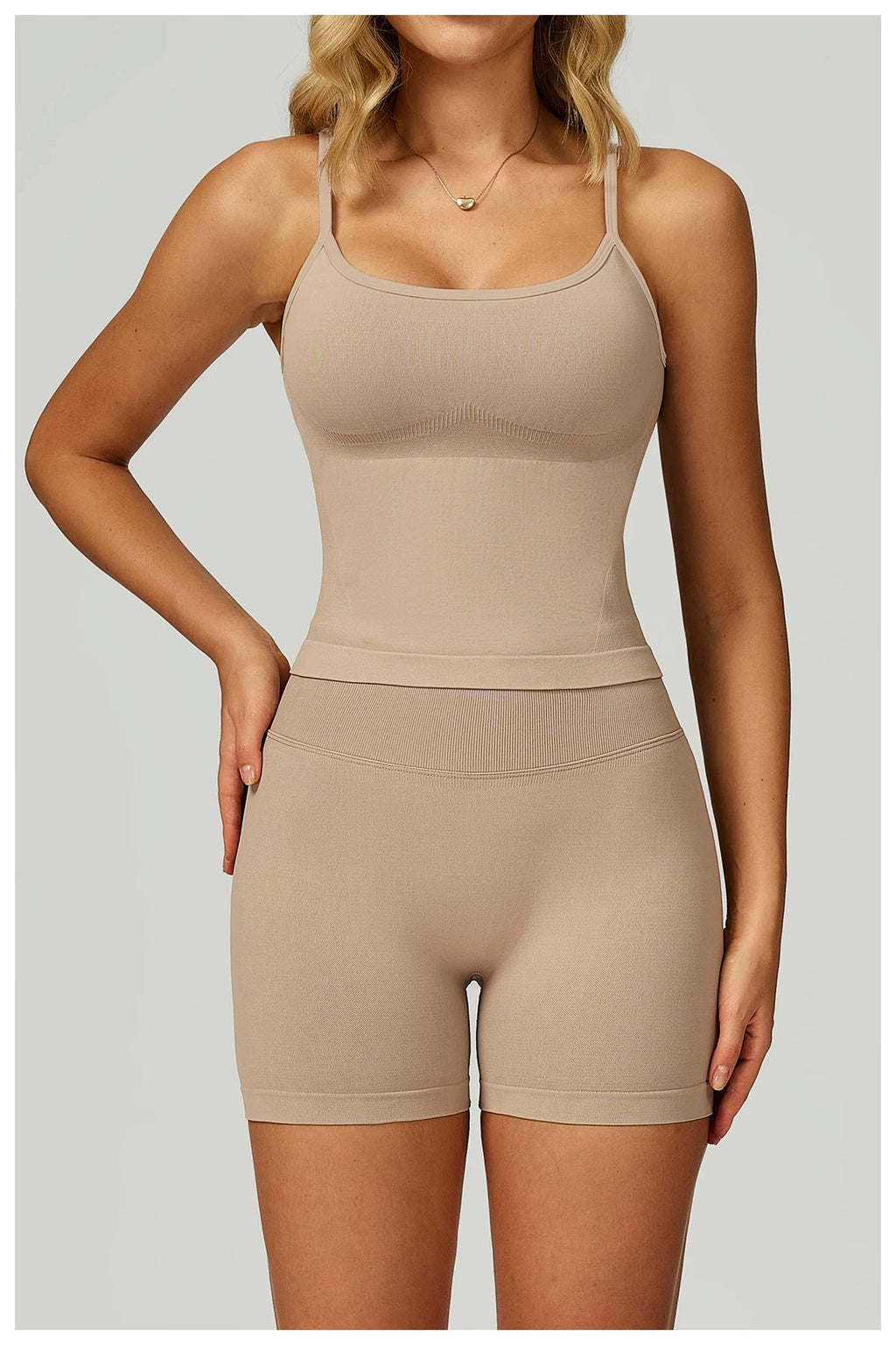 Seamless Sports Fitness Vest with Chest Pad Summer Shockproof Beauty Back Nude Feeling Suit Pilates Training Yoga Top Yoga Bras
