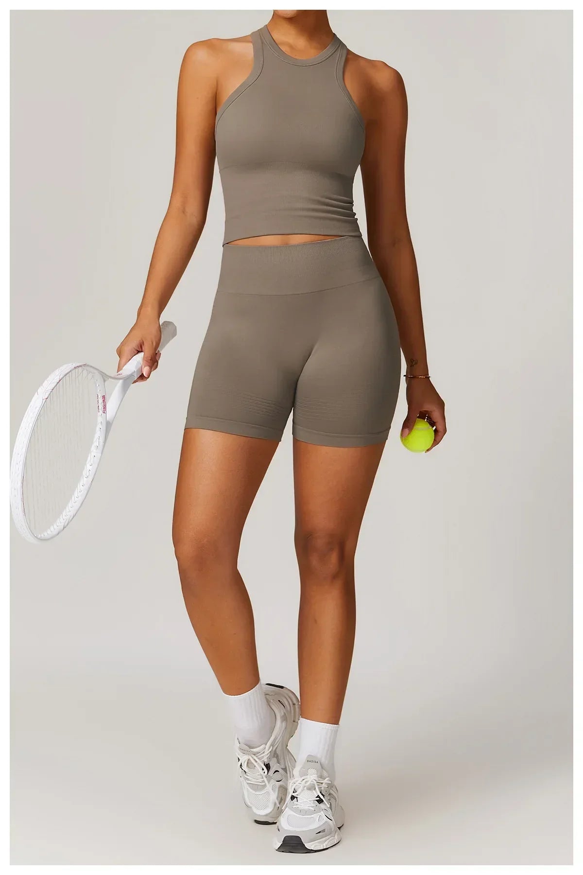 2 Pieces Women's Clothes Seamless Yoga Set Workout Tracksuit Sportswear Gym Clothing High Waist Leggings Fitness Sports Suits