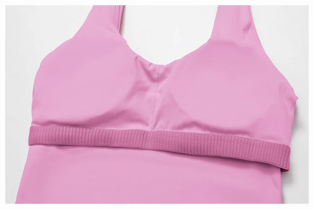Sexy Sports Bras Halter Yoga Bra Tank Top Women Fitness Gym Shockproof Seamless Running Workout Fast Dry Underwear Push Up Vest