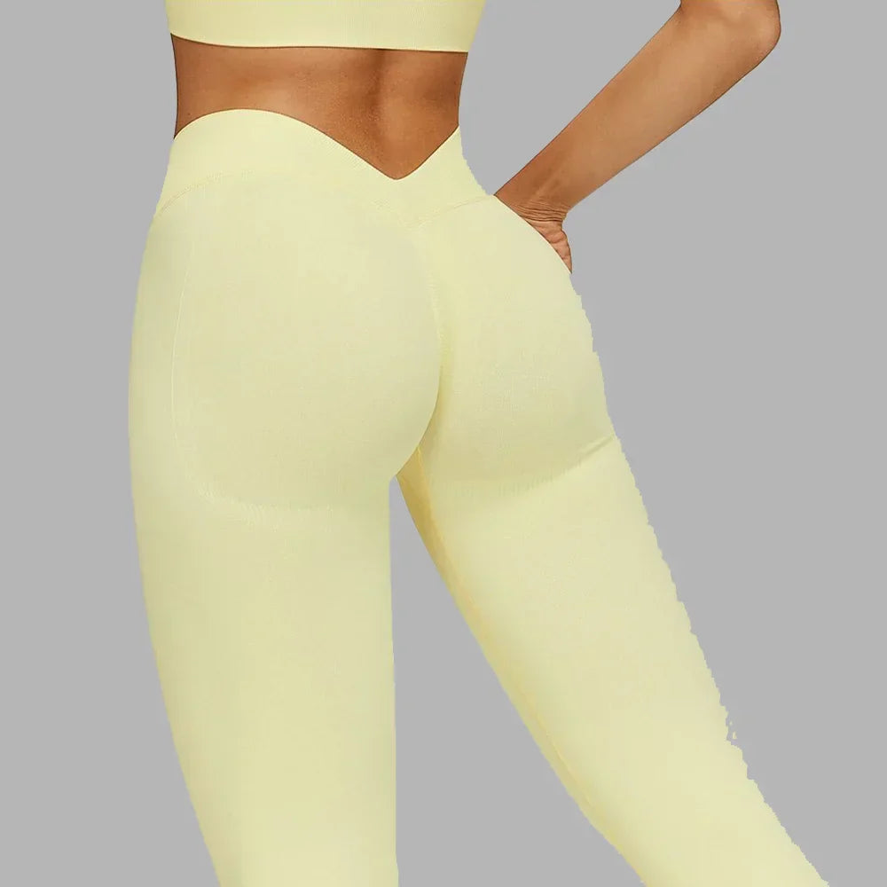 Fitness Leggings Women's High Waist Yoga Leggings Seamless High Stretchy Butt Lifting Breathable Sports Pants Women Gym Leggings