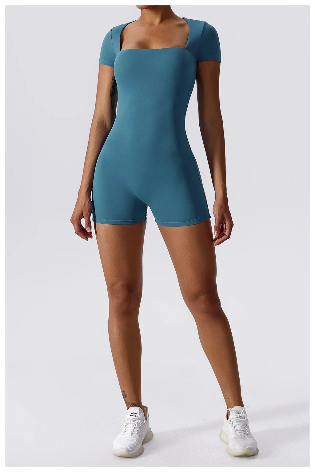 Yoga Set Women Jumpsuits Short One Piece Sports Suit Short Sleeve Gym Clothes Push Up Training Fitness Yoga Bodysuit Sportswear