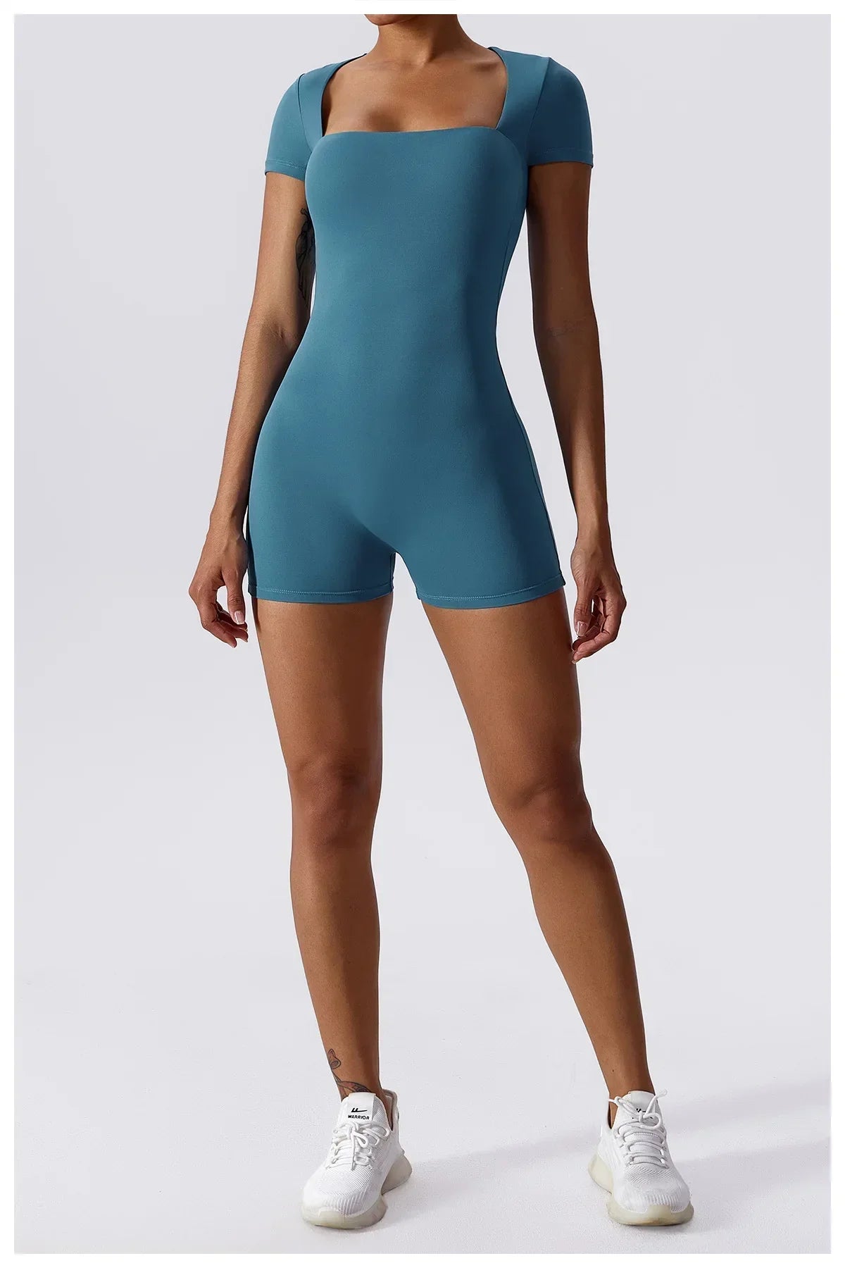 Yoga Set Women Jumpsuits Short One Piece Sports Suit Short Sleeve Gym Clothes Push Up Training Fitness Yoga Bodysuit Sportswear