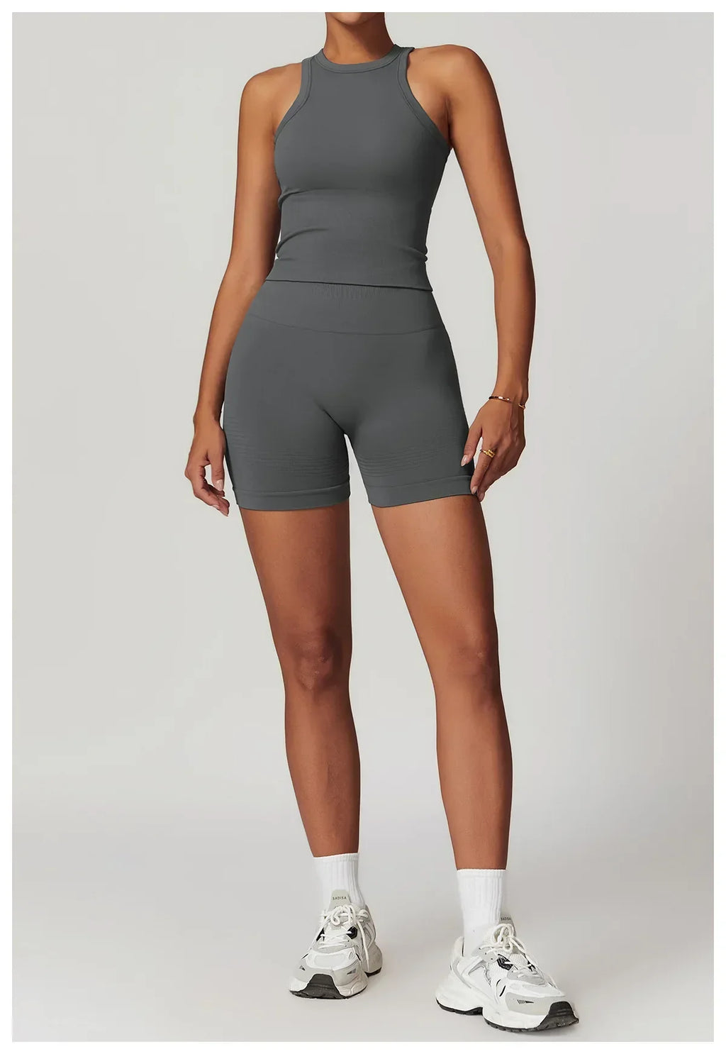 2 Pieces Women's Clothes Seamless Yoga Set Workout Tracksuit Sportswear Gym Clothing High Waist Leggings Fitness Sports Suits