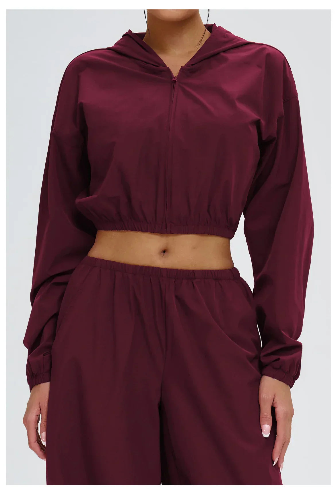 New Yoga Long Sleeve Outdoor Sunscreen Coat Women's Zipper Windproof Hoodie Sports Coat Cycling and Mountaineering Outerwear Top