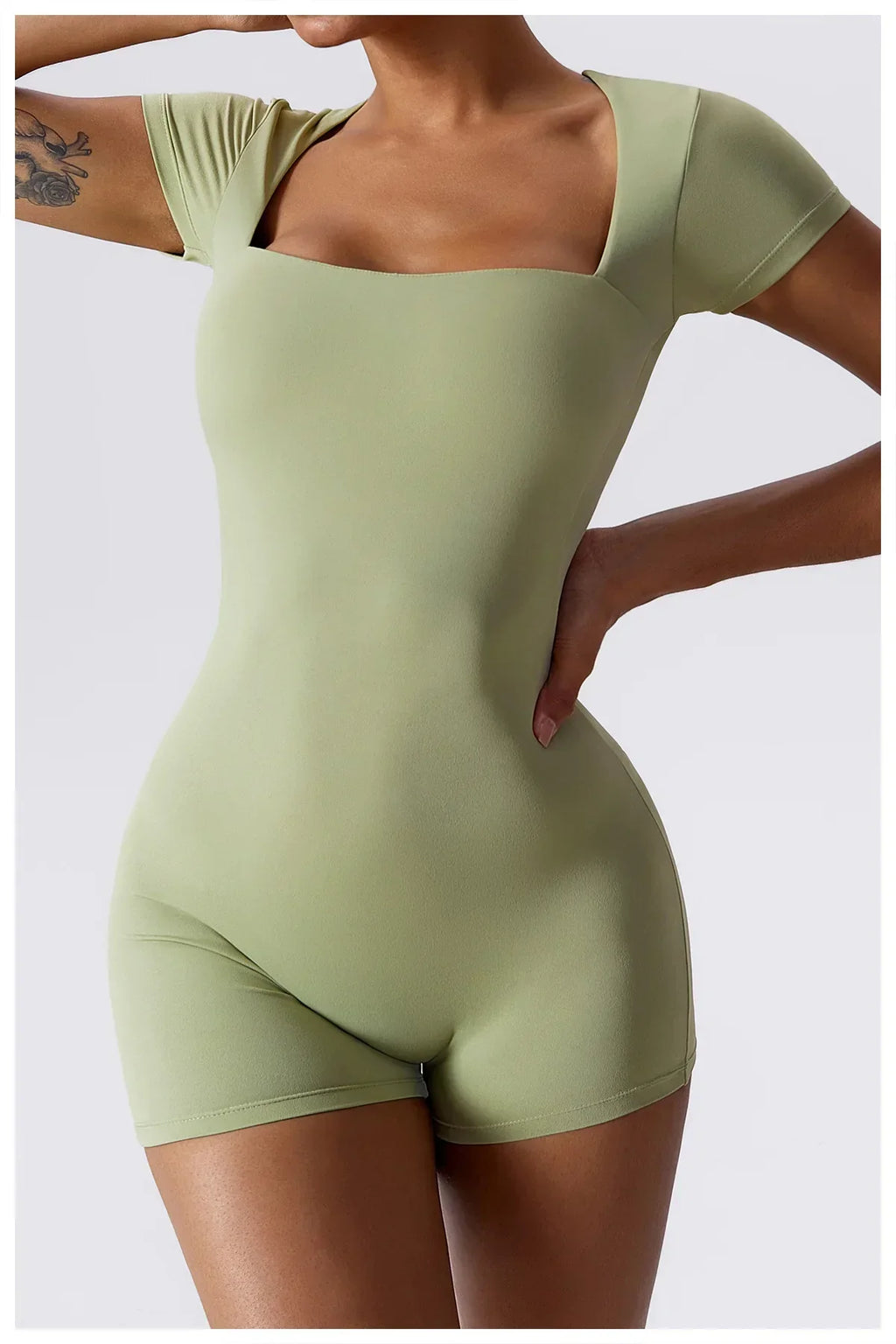 Yoga Set Women Jumpsuits Short One Piece Sports Suit Short Sleeve Gym Clothes Push Up Training Fitness Yoga Bodysuit Sportswear