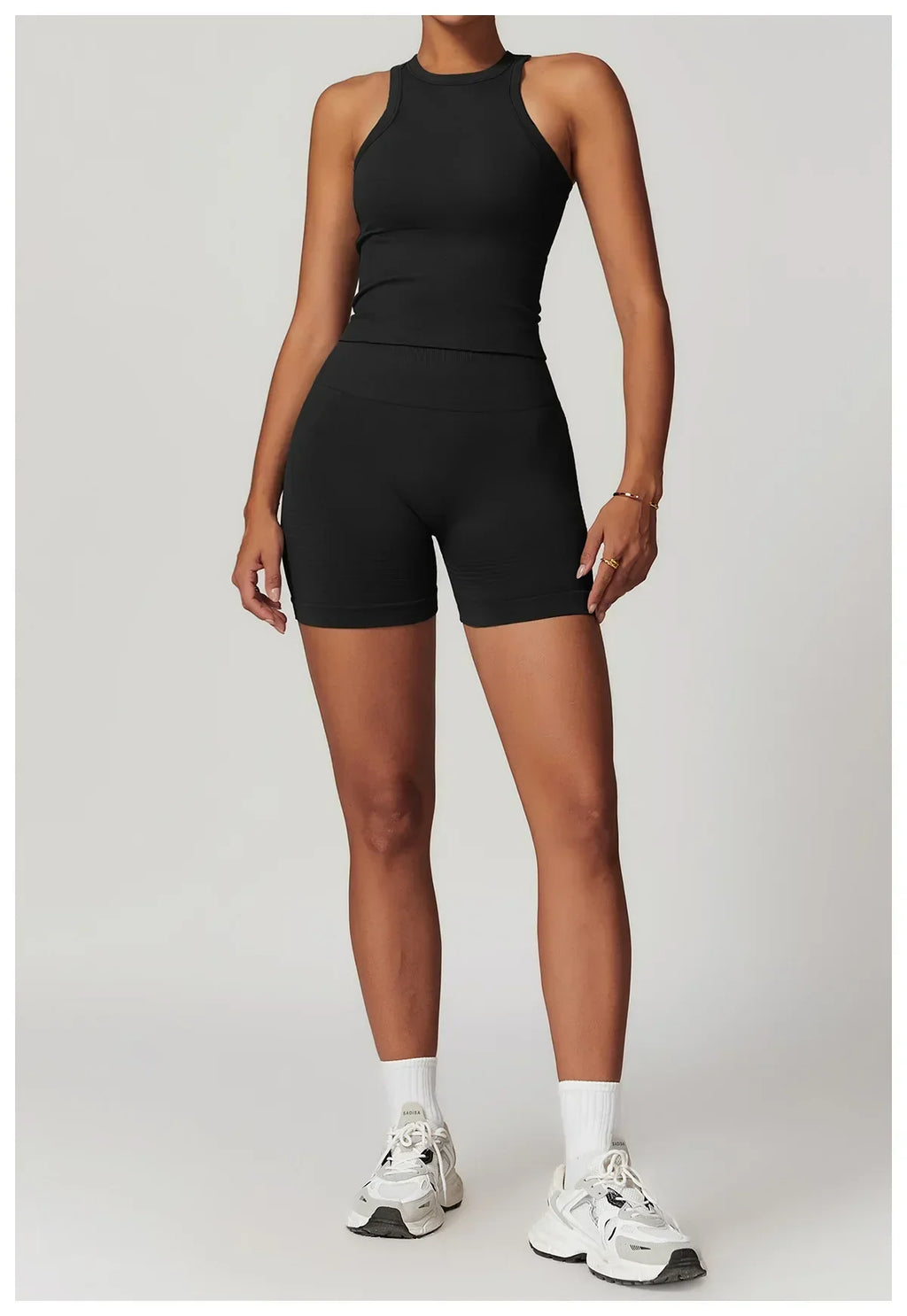 2 Pieces Women's Clothes Seamless Yoga Set Workout Tracksuit Sportswear Gym Clothing High Waist Leggings Fitness Sports Suits