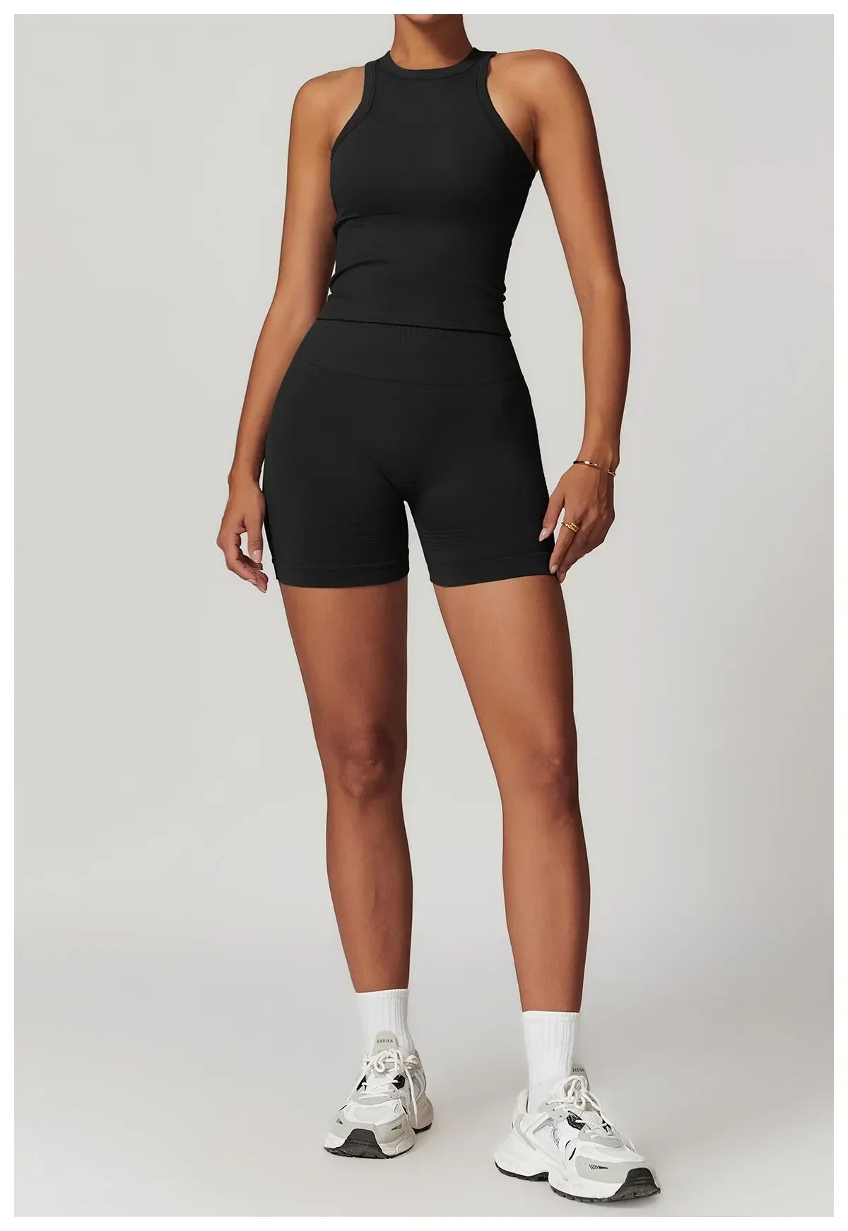 2 Pieces Women's Clothes Seamless Yoga Set Workout Tracksuit Sportswear Gym Clothing High Waist Leggings Fitness Sports Suits