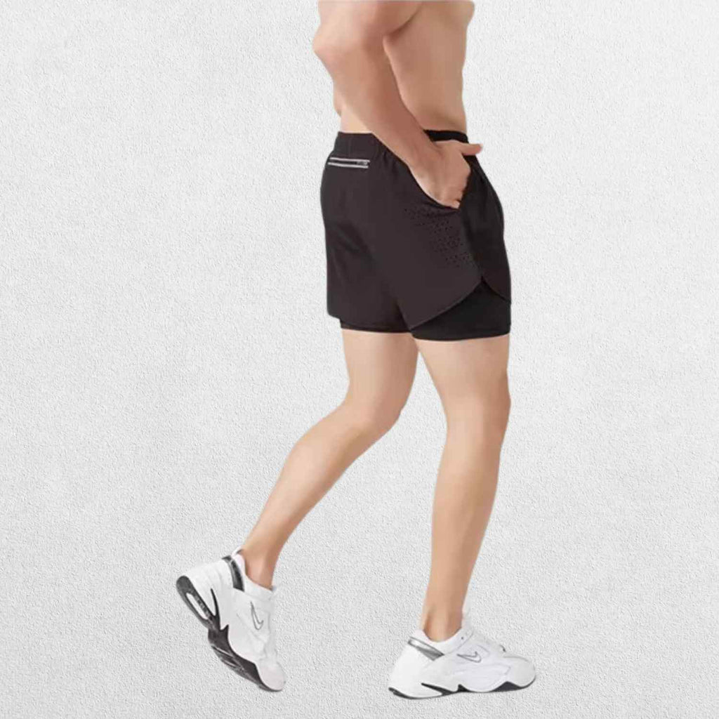 GPW High-Performance Men’s Running Shorts | Built-in Compression & Pocket