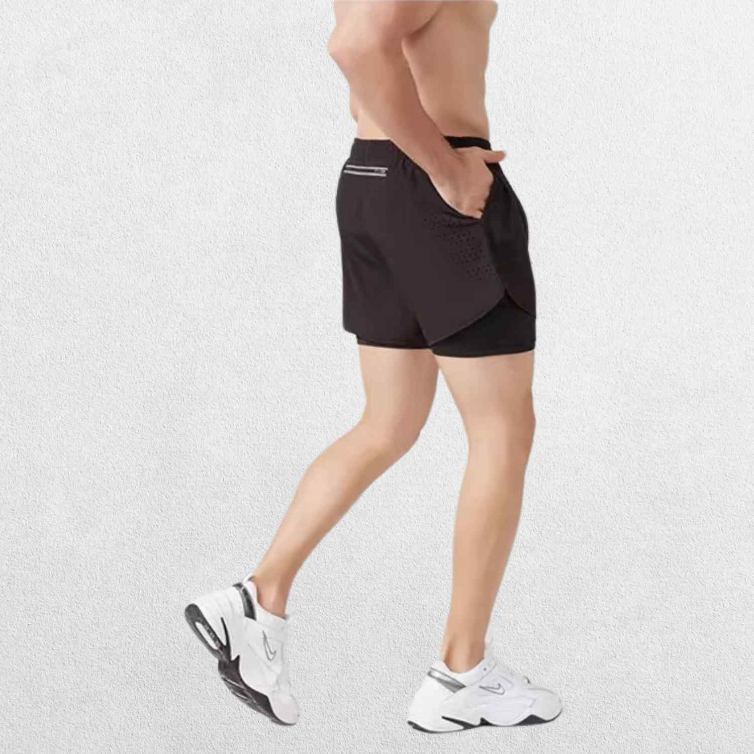 GPW High-Performance Men’s Running Shorts | Built-in Compression & Pocket