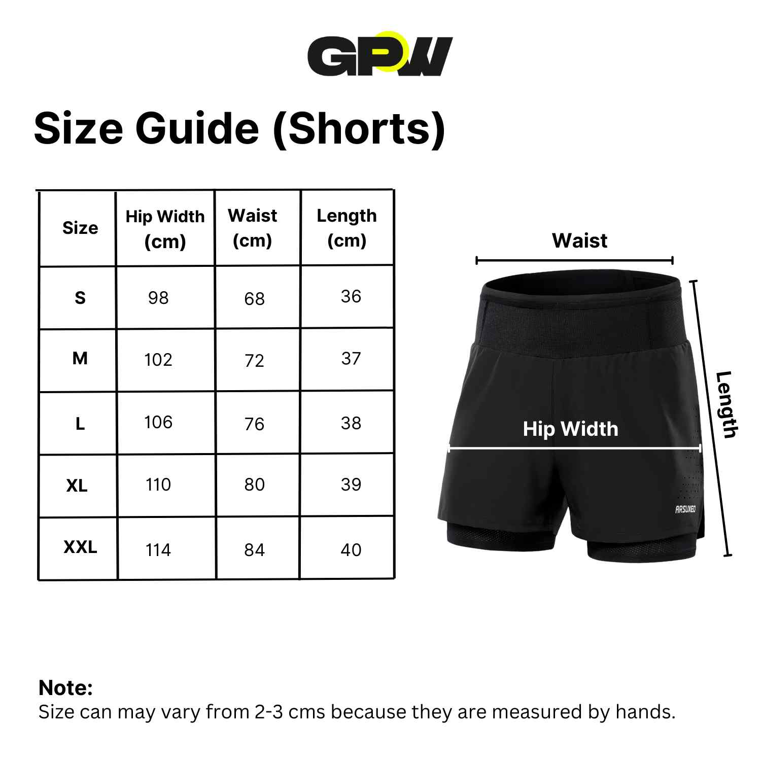 GPW High-Performance Men’s Running Shorts | Built-in Compression & Pocket