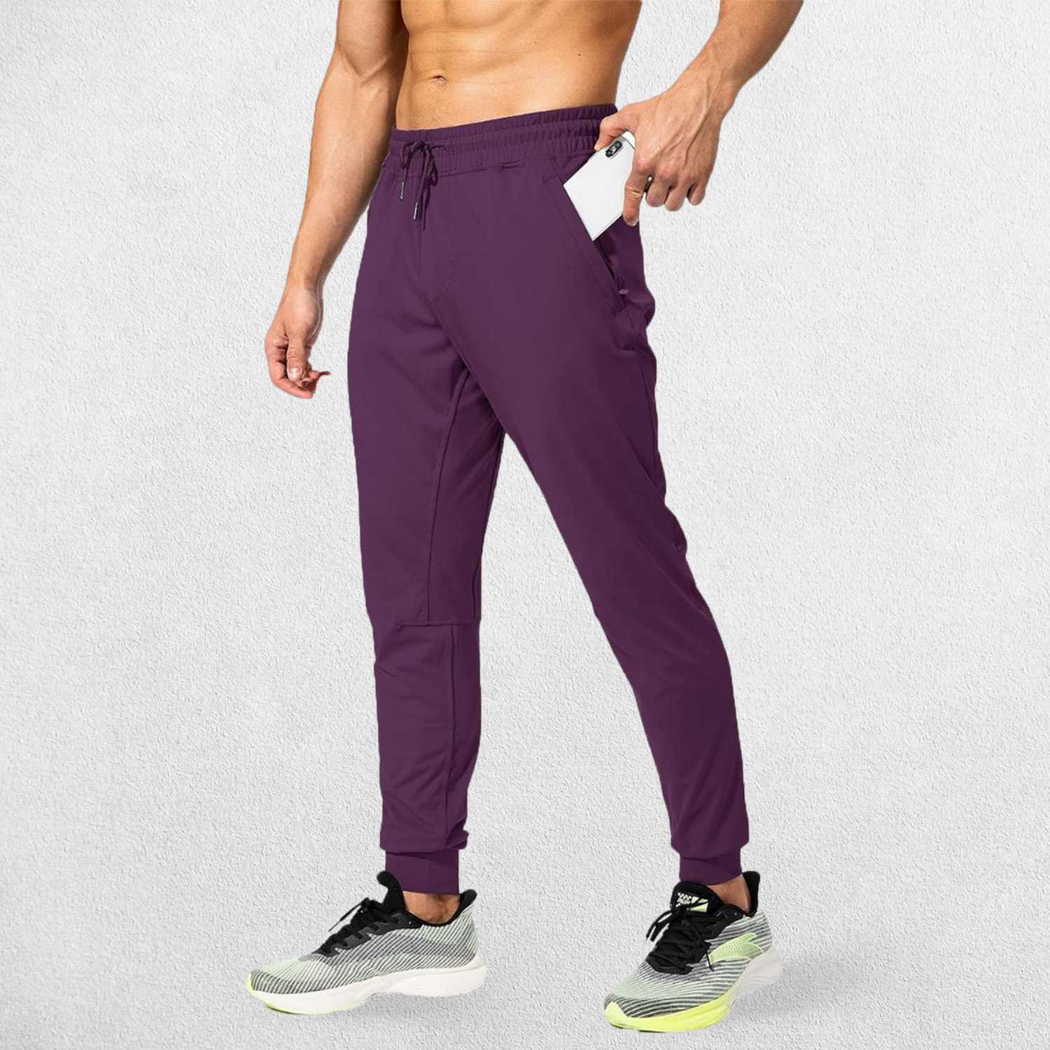 GPW Men's Athletic Sweatpants with Zipper Pockets for Training & Workouts